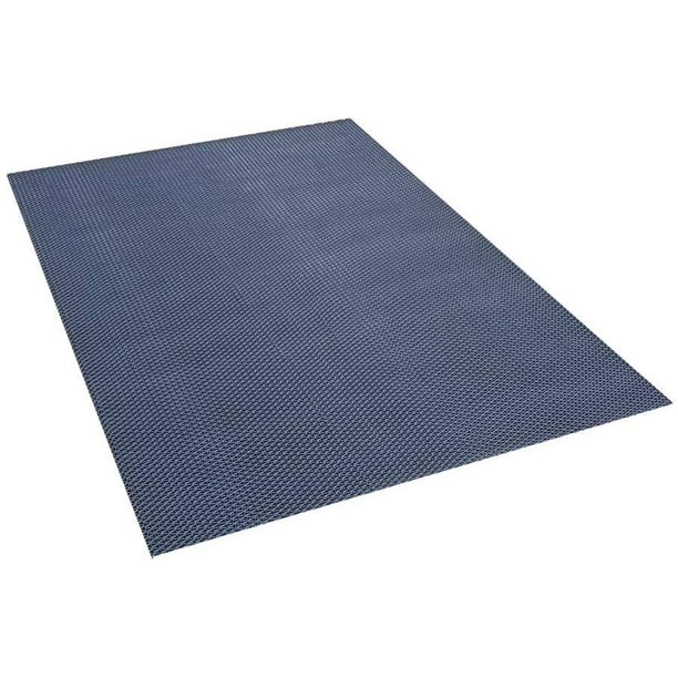 VinWave Vinyl Pool Shower Bathroom Locker Room Mat Drains Water Comfortable on Bare Foot Runner by MattingExperts 4x10, Gray